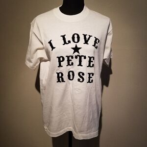 VINTAGE I LOVE PETE ROSE T SHIRT LARGE  